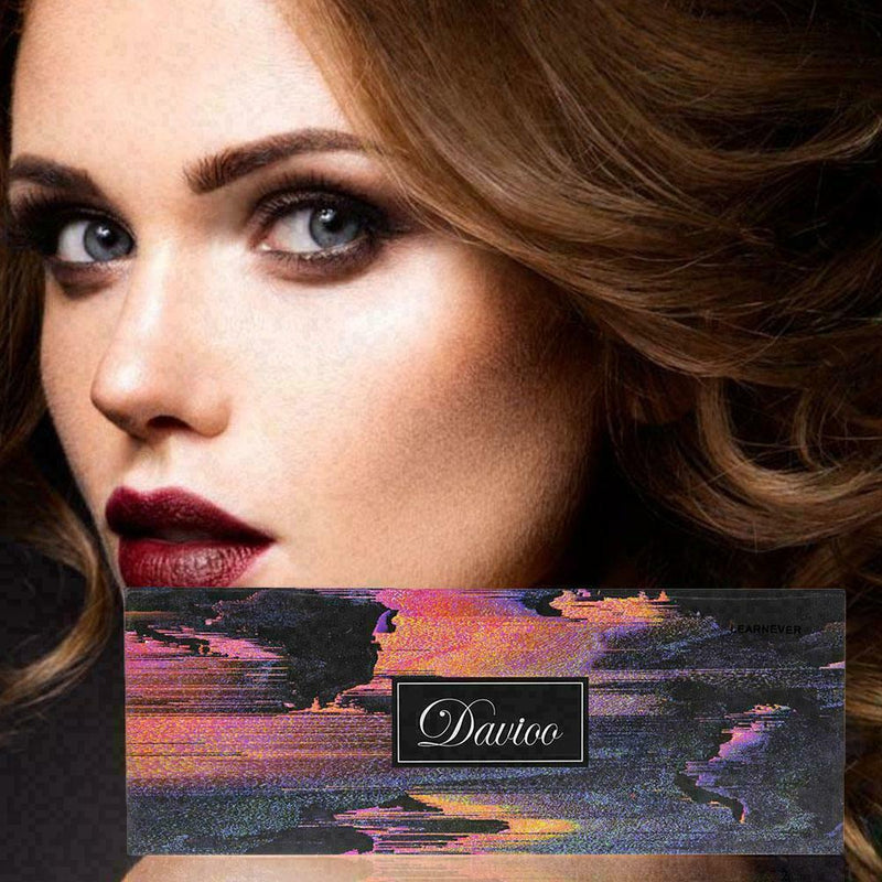 12Color Beauty Glazed Pressed Palette Glitter Eyeshadow Matte Makeup Waterp A3N2