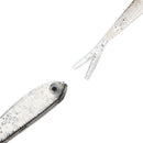 2pcs New Soft 2.2g 75mm Tiddler Bait Fluke Fishing Saltwater Lure Tackle Treble