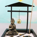 Garden Buddhist Accessories With Statue Rock Incense Burner Sand Kits