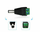 5 Male +5 Female AC/DC Jack Plug Led Connector Adapter Led Strip Light 5.5x2.1 L