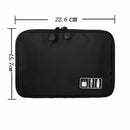 Zipped Travel Cable Organiser Bag Case For Digital Devices USB Cable Hard Drive