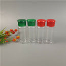 2pcs/Set Plastic Salt Pepper Vinegar Oil Cruet Shaker Jar Clear Bottle Pot TO