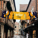 Halloween Banner Porch Sign Indoor Outdoor Hanging Props Decor G3S4