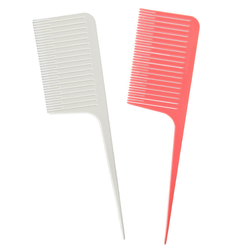 2pcs ABS Section Weaving Highlight Foiling Hair Comb Salon Dyeing Combs