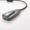7.1 Sound Card USB To 3.5mm Mic/Headphone Jack Stereo Headset Audio Adapter Hot