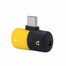 Splitter Type c Capsule Pill Shape Fast Lighting Charging to Earphone 3.5mm U7A5