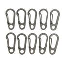 10Pcs Mini Alloy Key Buckle Snap Spring Clip Hook Carabiner Keychain Keyring for