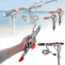 Automatic Rod Lifter Double Spring Fishing Rod Stainless Steel Fort Rod M0N7