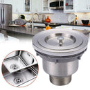 Kitchen Stainless Steel Sink Drain Strainer Basket Shower F3D3 Stopper N5W2