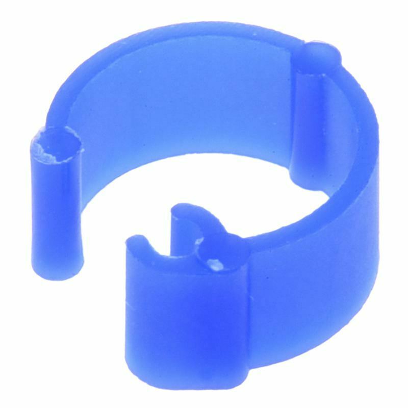 100Pcs Mixed Color Pigeon Leg plastic Foot Rings Band Inner Diameter 8mm Hi G9H1