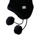 Bluetooth Headphones Beanie Hat Smart Wireless Headset Knit Smart Cap Black