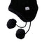 Bluetooth Headphones Beanie Hat Smart Wireless Headset Knit Smart Cap Black