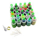 82x Sewing Line Thread Spool Set Prewound Bobbin Cotton Reel Needle Portable Kit