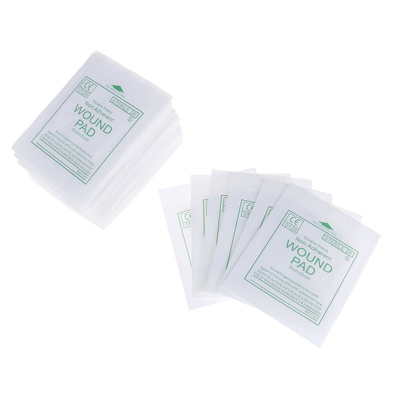 50 pcs gauze pad first aid waterproof wound dressing sterile medical gauze pad U