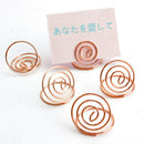 24 Pcs Table Number Holders Ring Shape Card Holder Circle Stereo Note Pad M T4Y4