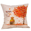 4 Pack Let's Fall in Love Quotes Throw Pillow Case Truck with Pumpkins Hall M7U5