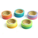 10x Decorative Colorful Rainbow Sticky Paper Masking Adhesive Tape Scrapboo
