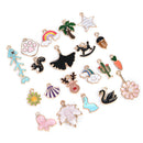 20pcs Bulk Lots Mixed Enamel Charms Pendant DIY Jewelry Making Findings 3C