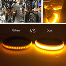 1 Pair SMD LED Strip Bike Motorcycle Car Fork Turn Signal Indicator Lig ECS