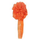 5X(Baby Kids Girls Lace Flower Hairband Headband Dress Up Head band Orange Q7K5)