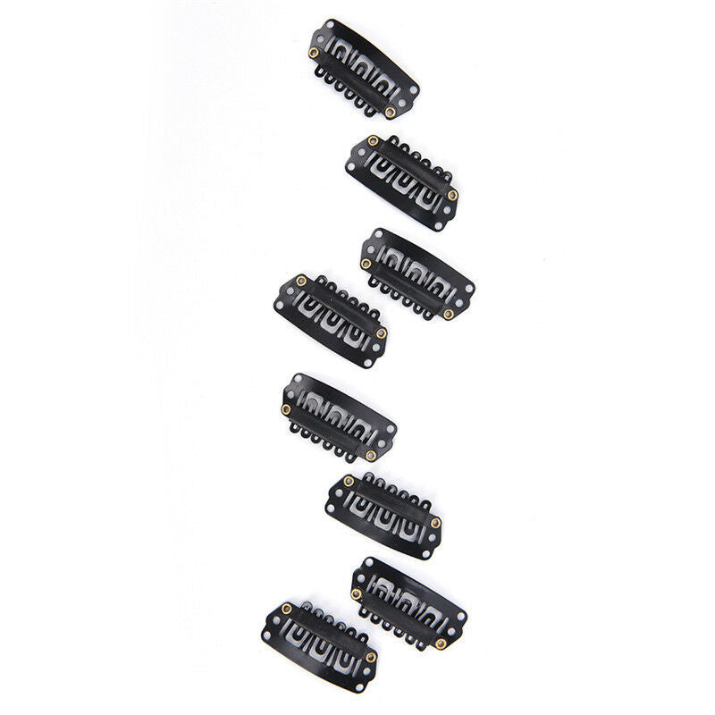 40pcs U Shape Steel Snap Clips For Feather Hair Extensions Wigs Weft FeatheJC.