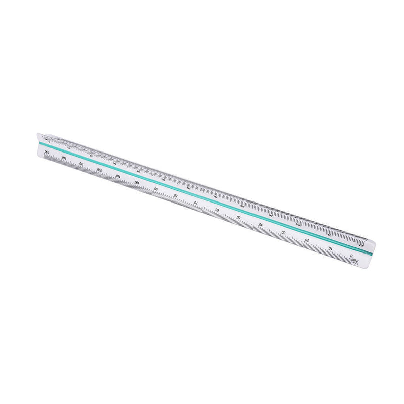 300mm 1:100~1:500 Triangular Metric Scale Ruler For Engineer 12.6''  I Pg