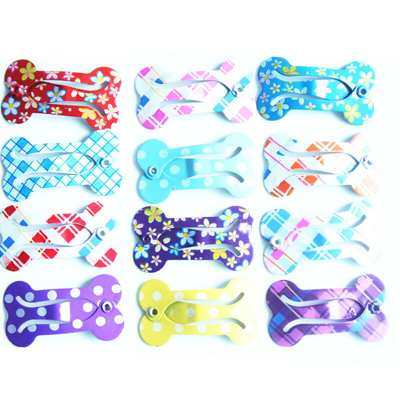 5 pcs Bone Design Dog Hair Clips 2.5cm Pet Hair Grooming Accessories Hot Top