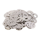100 Pieces Metal Round Type Keyhole Shelf Brackets Hangers for Picture Frame