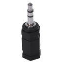 2.5mm Stereo Female to 3.5mm Stereo Male Plug Jack Audio Adapter, Black I7D6
