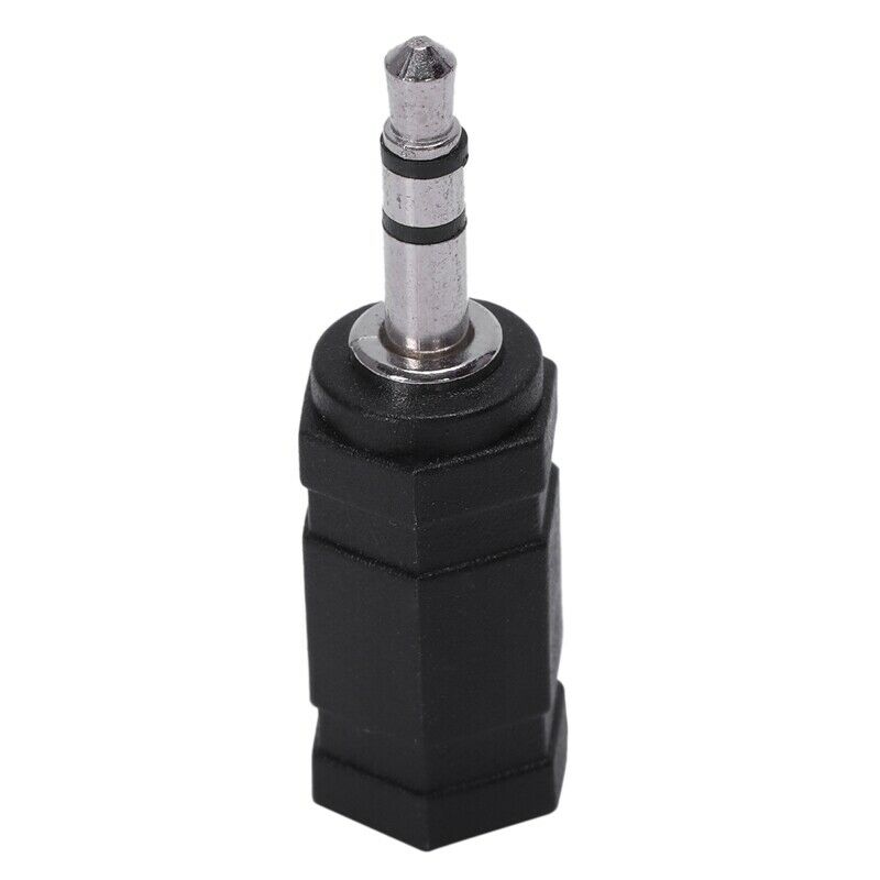 2.5mm Stereo Female to 3.5mm Stereo Male Plug Jack Audio Adapter, Black I7D6
