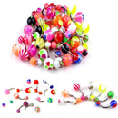 Fashion 50x Ball Belly Button Jewelry Ring Navel Rings Bar Body Piercing