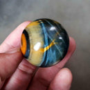 1x Natural Blue Tigers eye jasper quartz Sphere crystal ball rock Healing New