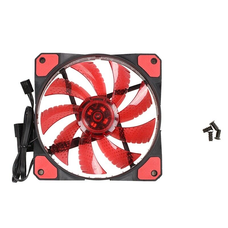 120mm PC Computer 16dB Ultra Silent 33 LEDs Case Fan Heatsink Cooler