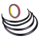 4pcs 28.7" Carbon Fiber Car Flare Protector Fender Arch Strip Wheel Lip Eyebrow