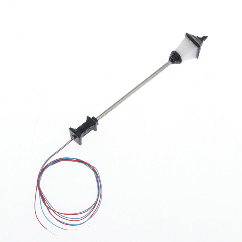 10Pcs Railway Led Lamppost Lamps Street Lights 1:100 HO Scale A