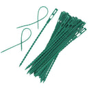 100 Pieces Adjustable Garden Plant Twist Ties, 6.7 Inch Flexible Plastic Tw L2E1