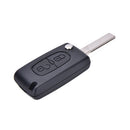 2 Button Key Fob Case Shell For Peugeot 307 308 107 207 407 With Groove AU FT