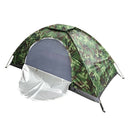Single Camouflage Tent for Outdoor Camping, Travel, Hiking, Backpacking,