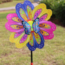 Butterfly Flower Windmill Colourful Wind Spinner Garden Yard Decor Kids ToyME