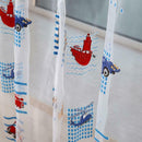 Toddler Kids Car Pattern Voile Panel Sheer Door Room Drape Window Curtains
