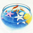 Bag of Aquarium Glass Mini Stones Fish Tank Gravel Sand Decoration Rock-Blu I1R0