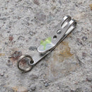 2 Mini EDC Gear Pocket Suspension Clip for Flashlight Tool with Key Ring