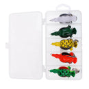 5x Plastic Topwater Duck Fishing Baits Frog Lure Hook Crankbaits Multicolor