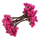 Artificial Holly Berry Simulation Foliage Spray Bunch Wedding Party Red 2