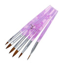 Professional Lots 6 PCS Acrylic Nail Art Pen Brush Painting Dotting Tool Fa V3Z7