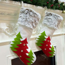 Large Christmas Stocking Santa Claus Sock Gift Holder Christmas Tree Decora
