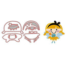 Cute Girl Cutting Dies Stencil DIY Scrapbooking Embossing Template Craft