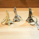 Metal Paris Eiffel Tower Pendant Keychain Keyring Keyfob Key Ring Gift Deluxe