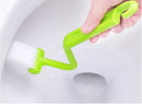 Sanitary S-type Toilet Brush Curved Bent Handle Cleaning Scrubber Nice  OZ