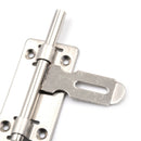 4" Stainless Steel Hardware Door Lock Barrel Bolt Latch Padlock Clasp Set 3c